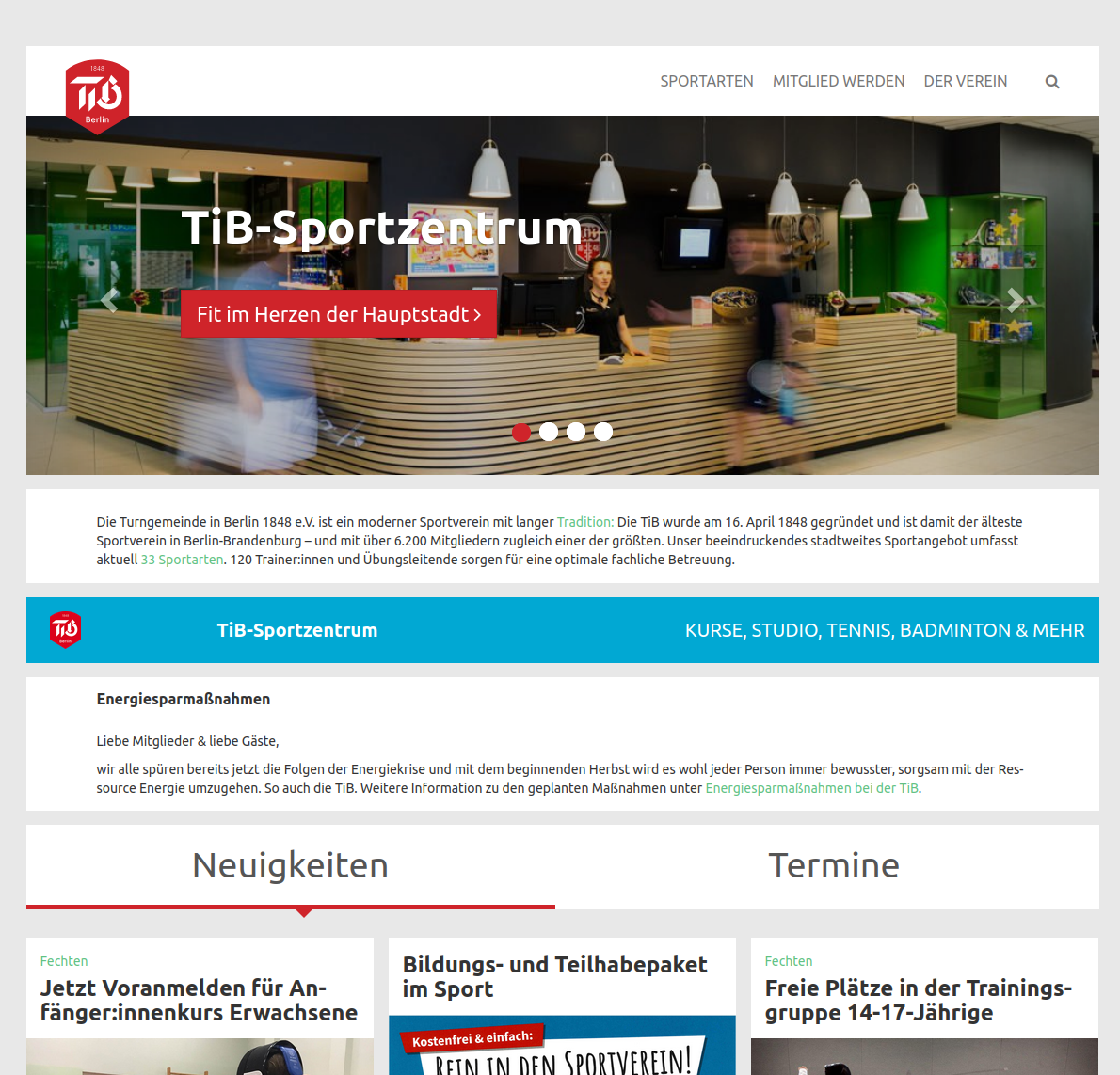 TiB Homepage